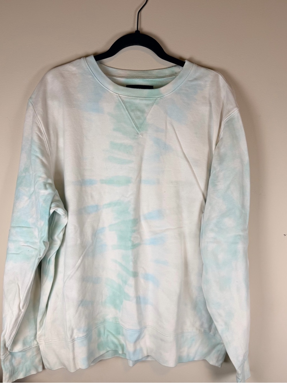 Lucky Brand Pastel Tie-Dye Crewneck Sweatshirt - Light Blue/Green